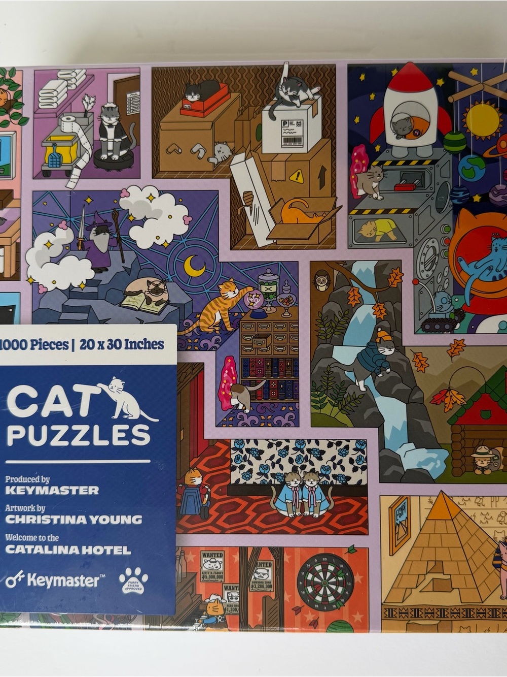 Keymaster Cat Puzzle 1000 PCS Jigsaw Puzzle by Christina Young NIB Sealed